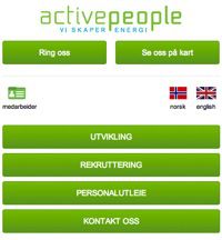 Activepeople AS - Oppdatert hjemmeside august 2014